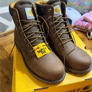 Carhartt Men's Leather Steel Toe Boots Lace Up